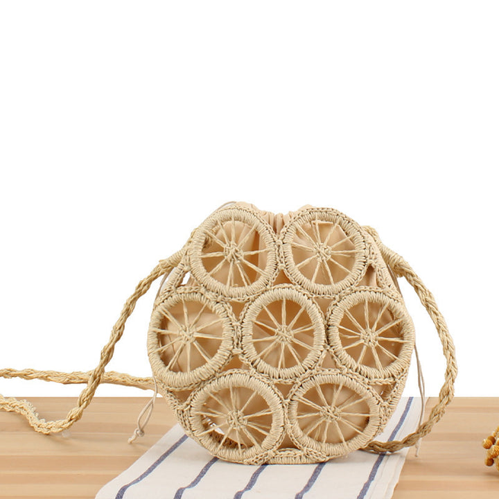 Round basket bag with unmistakable design Kalsten