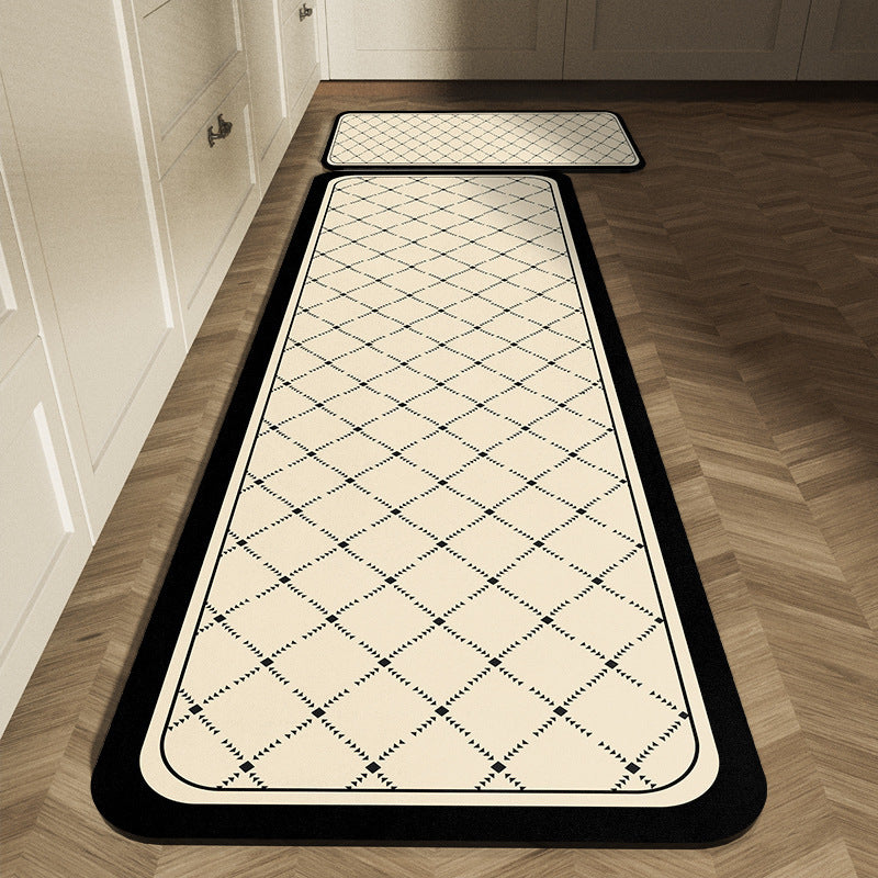 Classic Checkerboard Kitchen Runner Mat