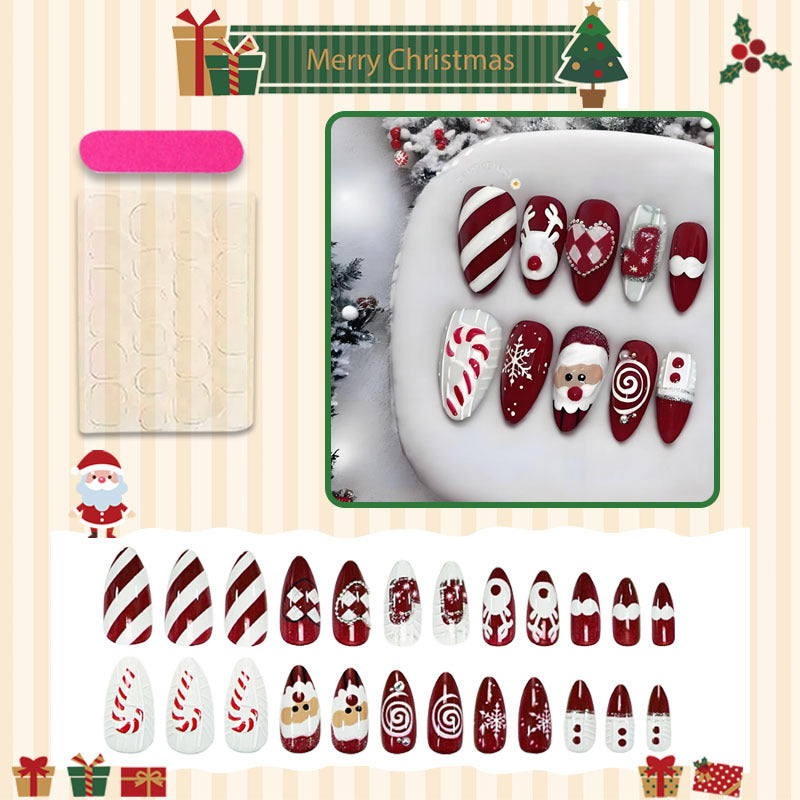 Christmas artificial fingernails Kalsten