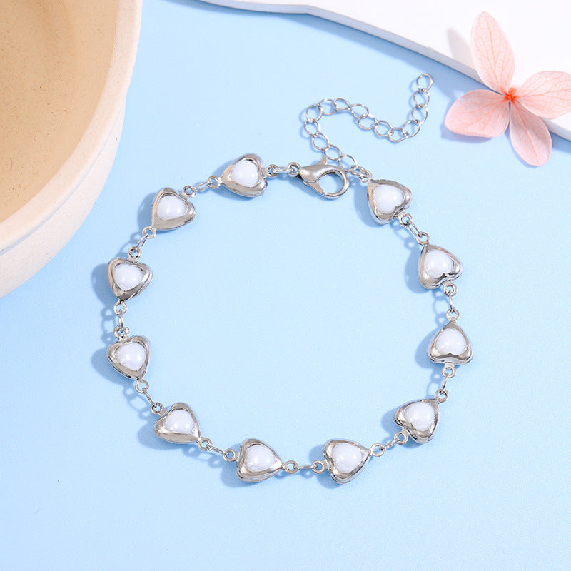 Heart-Shaped Link Anklet Kalsten