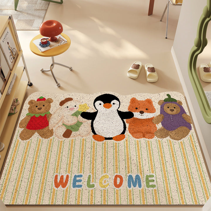 Cute Animal-Themed Welcome Mat