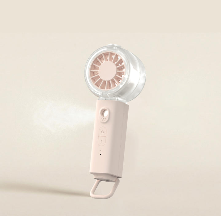 Unisex portable mini handheld fan with misting function and USB charging Kalsten