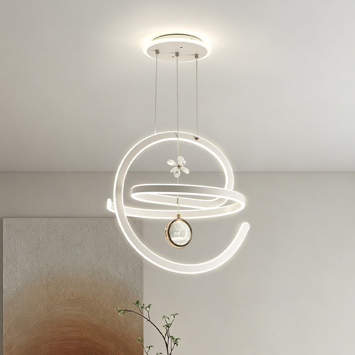 Modern Spiral LED Pendant Light