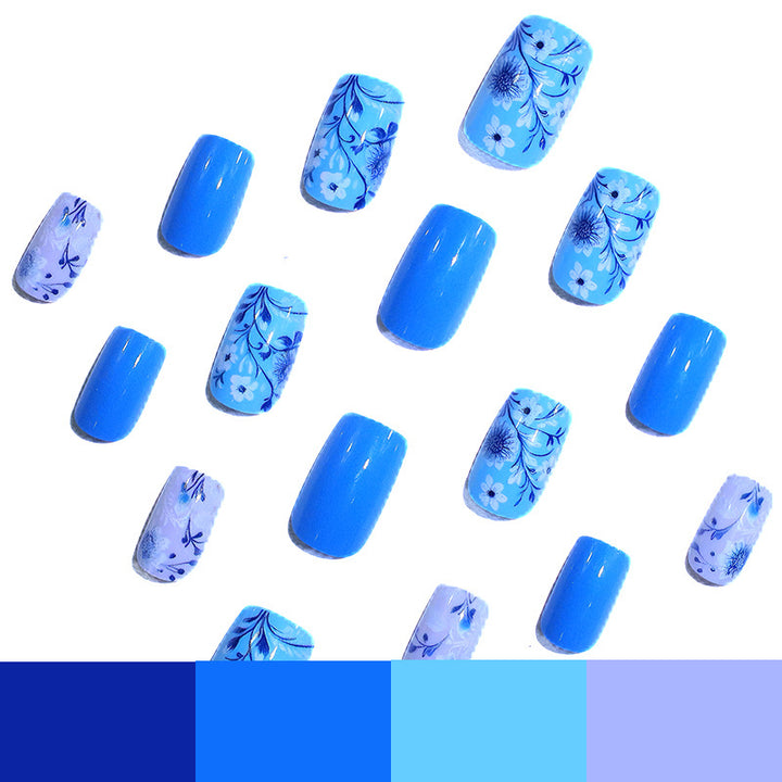 Floral Design Press-On Nails Kalsten