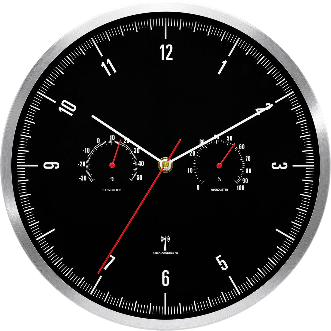 Funk Wall Clock with Thermometer and Hygrometer Kalsten