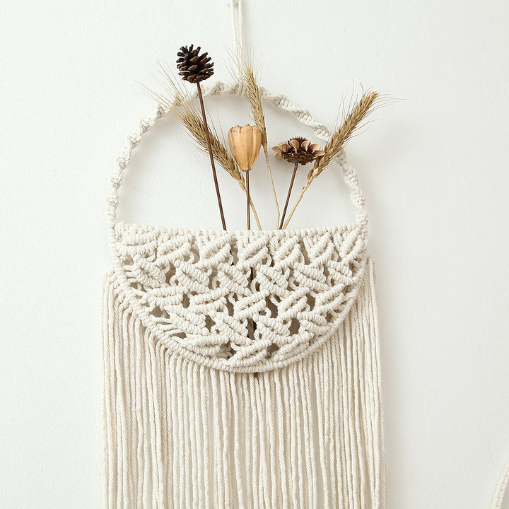 Macramé Wall Hanging Decor with Fringe Details Kalsten