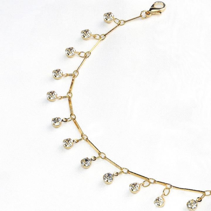 Elegant Crystal Chain Anklet Kalsten