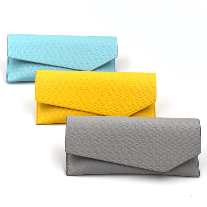Textured Leather Clutch Wallet Kalsten