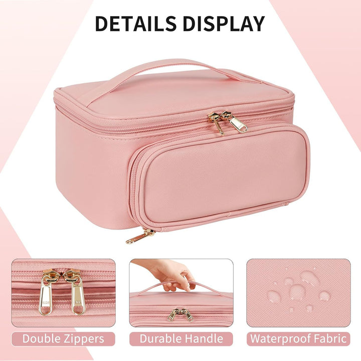 Cosmetic Organizer with Compartments and Mirror Kalsten