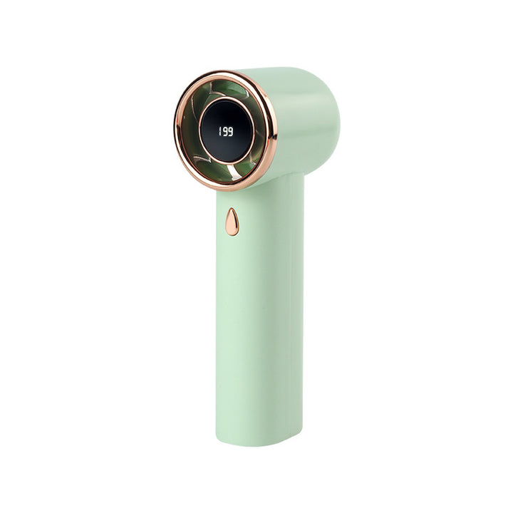 Women's Portable High-Performance Handheld Fan with Digital Speed Display Kalsten