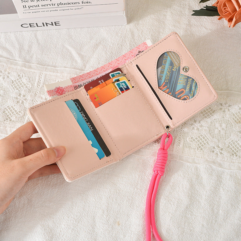 Cute Heart-Embellished Wallet Kalsten