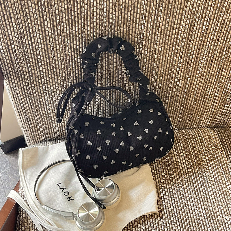 Charming Heart-Patterned Handbag