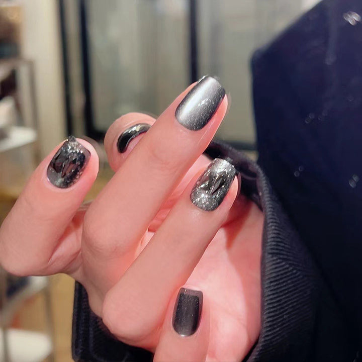 Artificial nails with trendy metallic design Kalsten