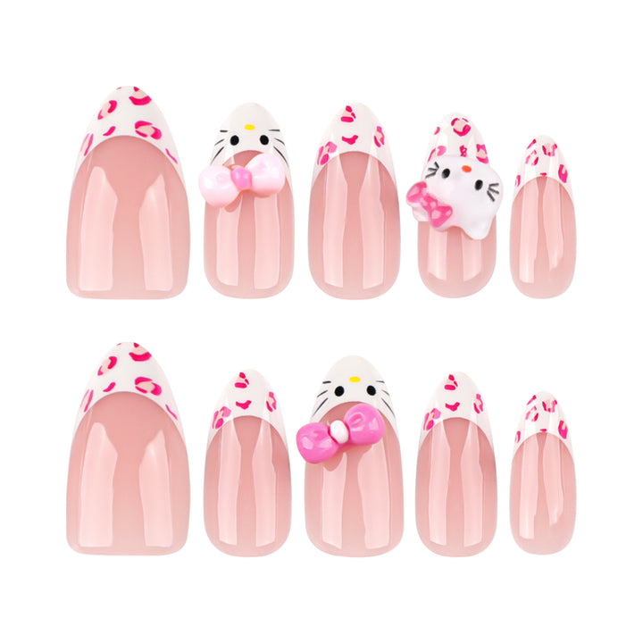 Artful Nail Extensions with Cute Motif Accents Kalsten
