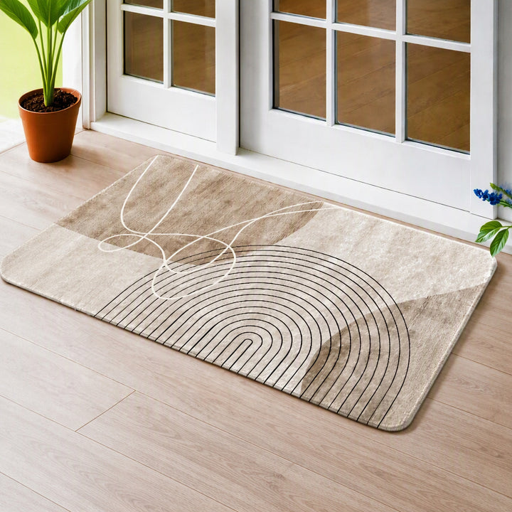 Modern Abstract Bathroom Rug Kalsten