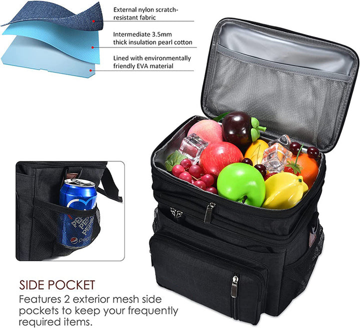 Insulated Multi-Compartment Food Delivery Backpack Kalsten