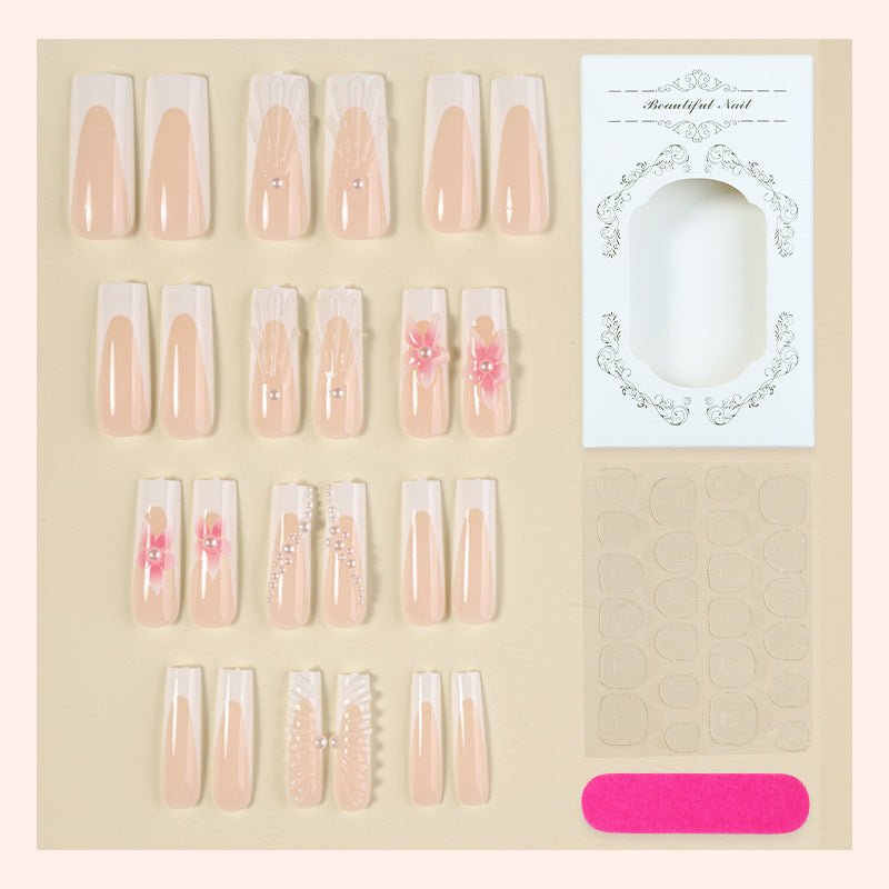 Floral Embellished Press-On Nail Set Kalsten 1788495815