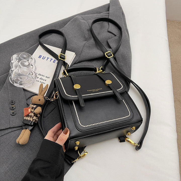 Vintage-Inspired Structured Crossbody Bag Kalsten