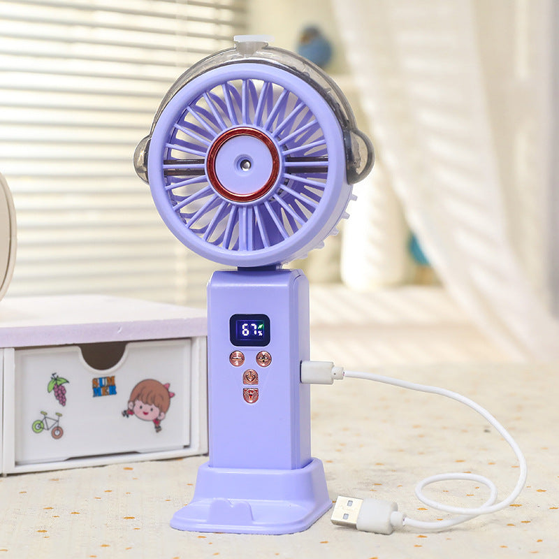 Women Portable Water Sprayer Fan with Digital Control Kalsten