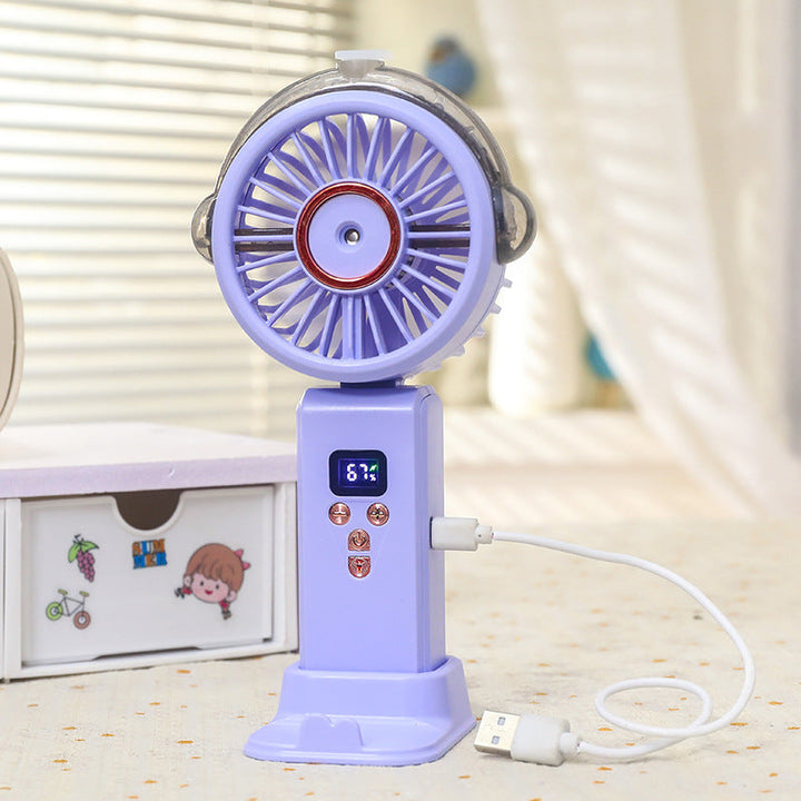 Women Portable Water Sprayer Fan with Digital Control Kalsten