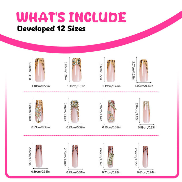 Nail art set with elegant decor and glitter Kalsten