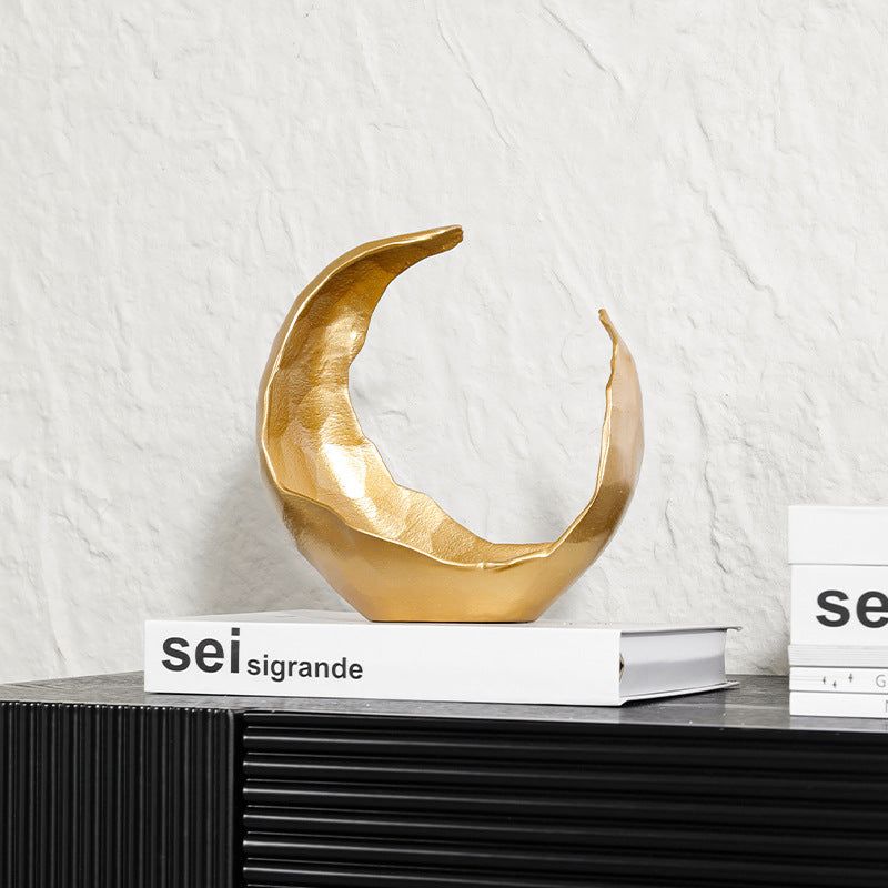 Decorative Abstract Moon Sculpture