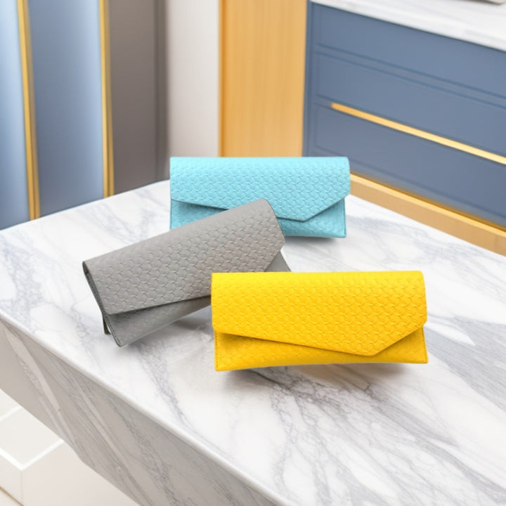 Textured Leather Clutch Wallet Kalsten