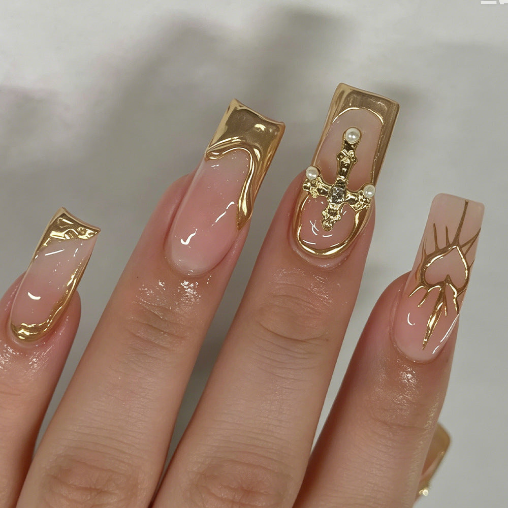 Decorative Long Acrylic Nail Tips Kalsten