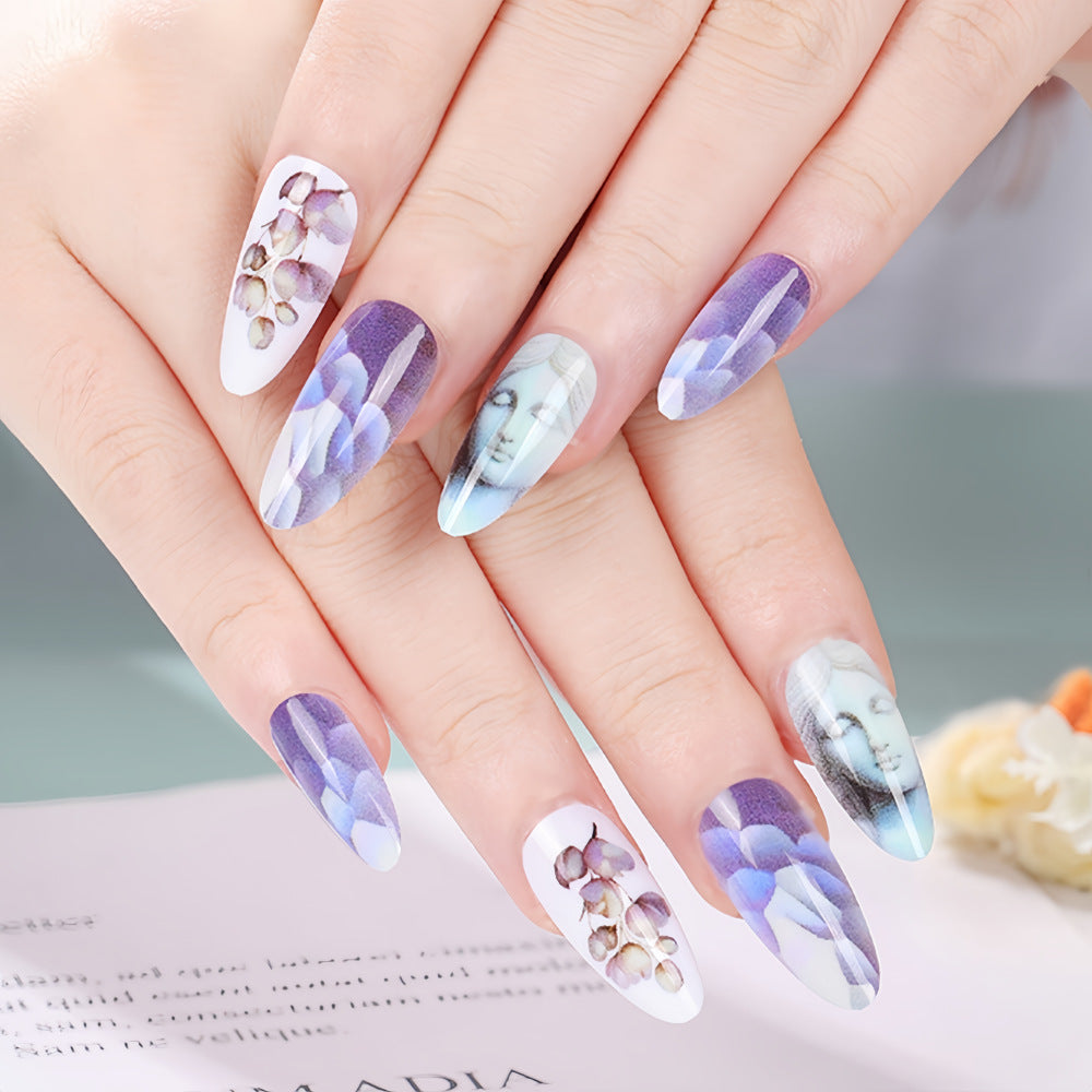 Artificial nails with botanical and artistic designs Kalsten