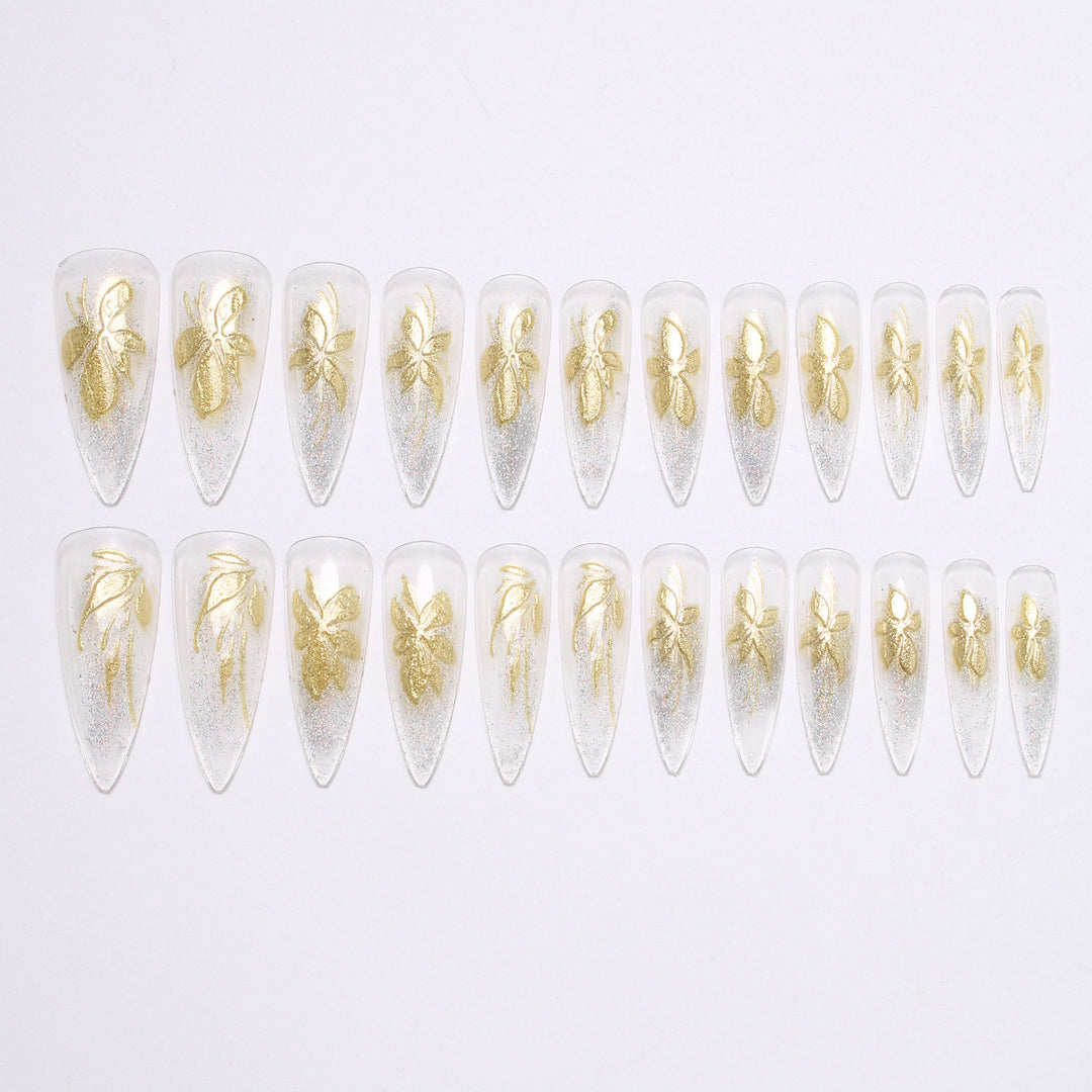 Floral-Inspired Press-On Nail Set Kalsten