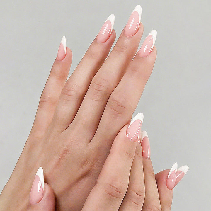 Elegant Press-On Nail Set with Natural Finish Kalsten