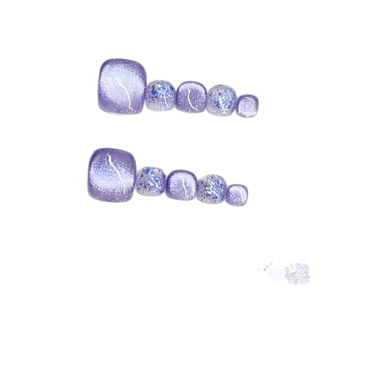 Glittery Press-On Nail Tips Set Kalsten