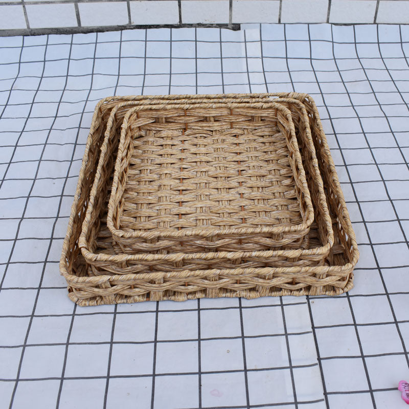 Natural Woven Serving Basket Set Kalsten