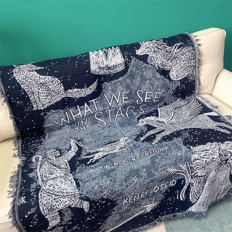 Artistic Celestial Tapestry Blanket