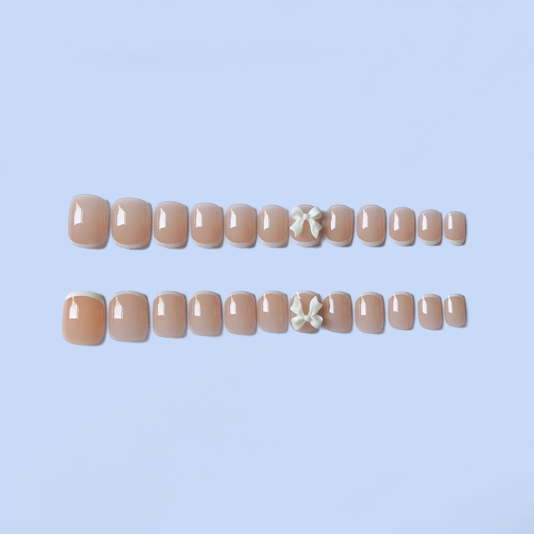 Decorative Nail Art Set with Bow Accents