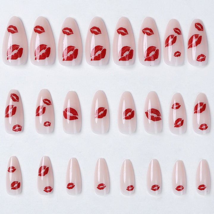 Artistic Kiss-Print Press-On Nail Set