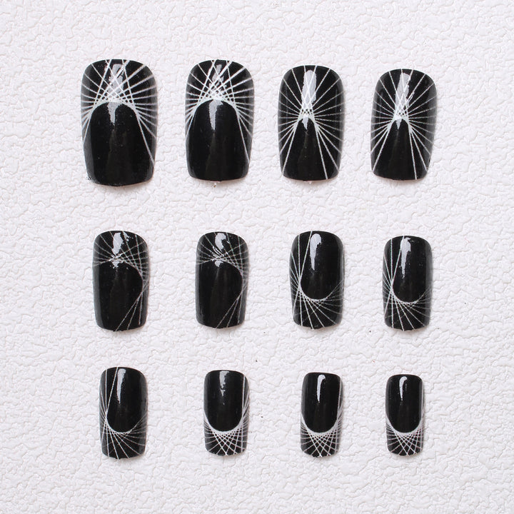 Geometric Patterned Press-On Nails Kalsten