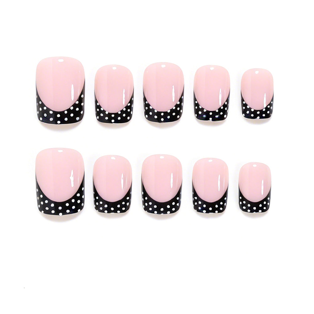 Stylish French Tip Nail Art Set Kalsten