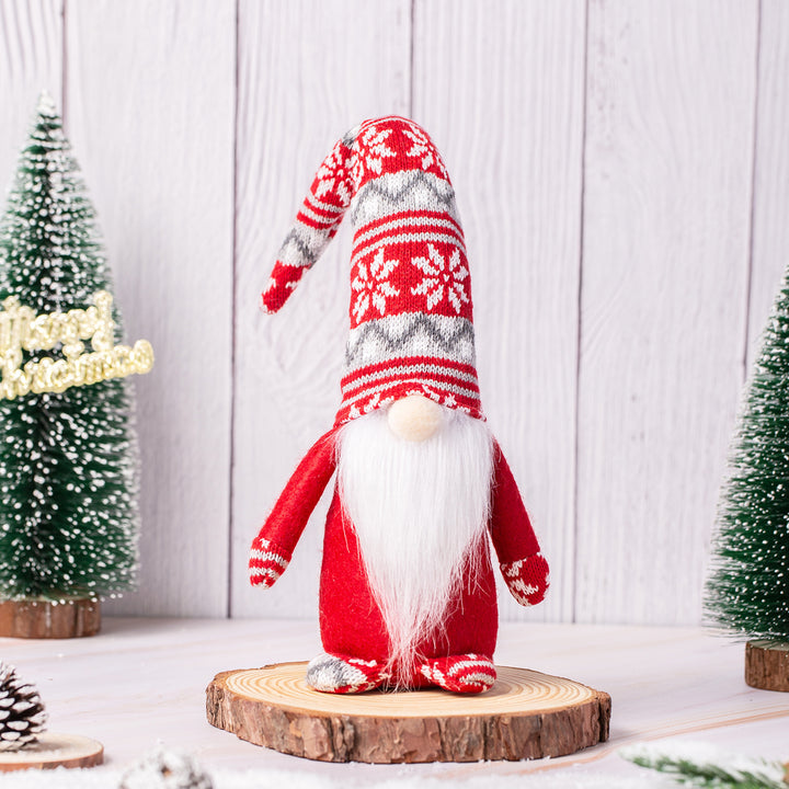 Decorative Christmas gnome with knitted hat Kalsten