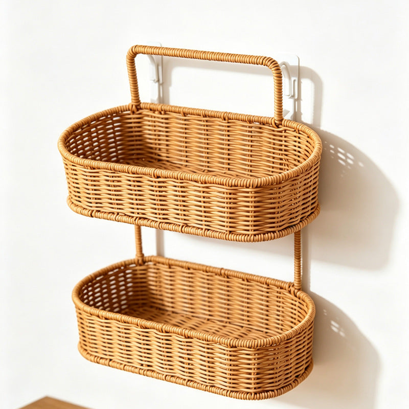 Multi-Tiered Wicker Storage Organizer Kalsten