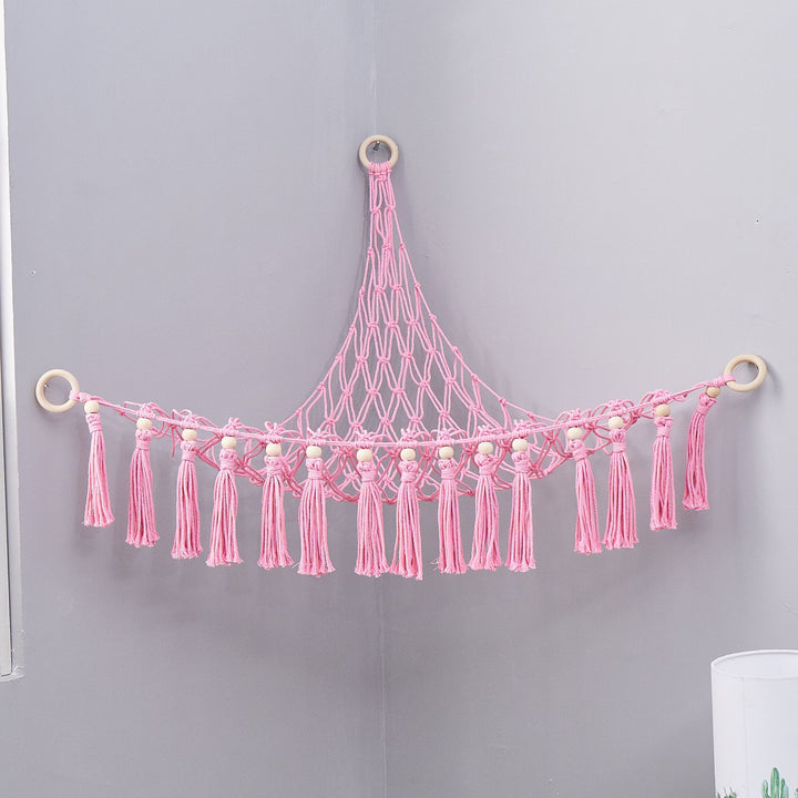 Macramé Hammock Hanging Storage