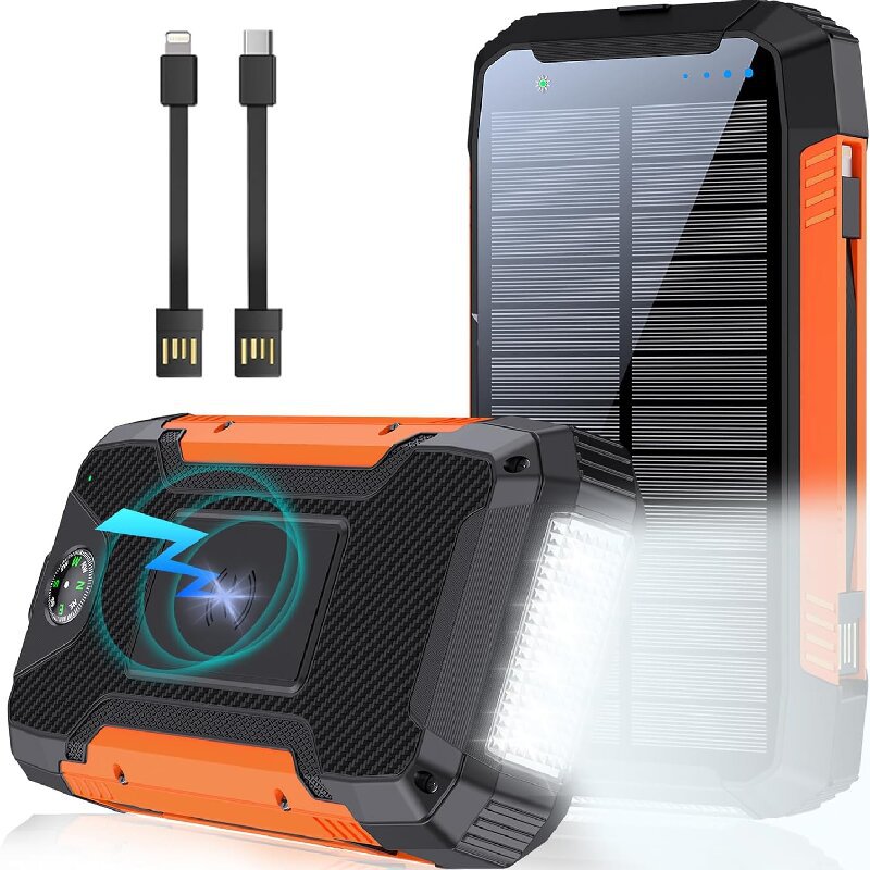 Robust Solar Powerbank with Integrated Compass and LED Lighting Kalsten