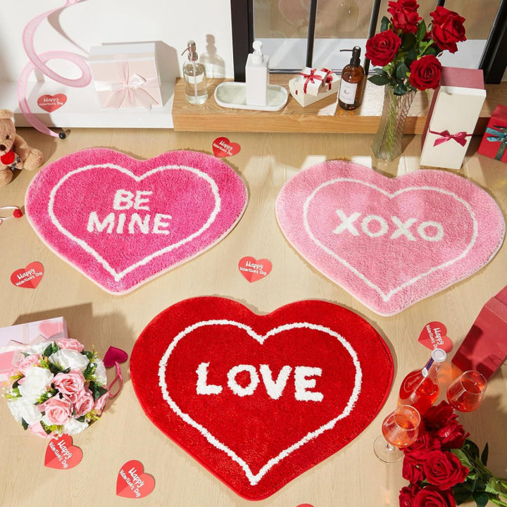 Heart-shaped Bath Mat