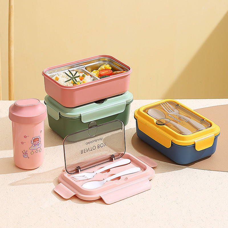 Airtight Bento Lunch Box with Removable Divider