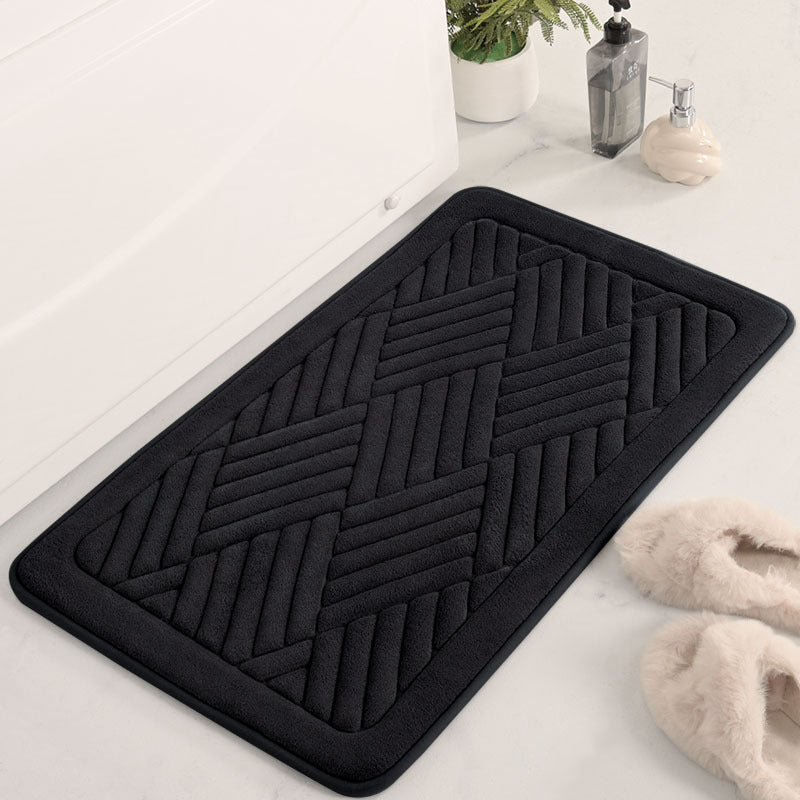 Textured Diamond Pattern Bath Mat