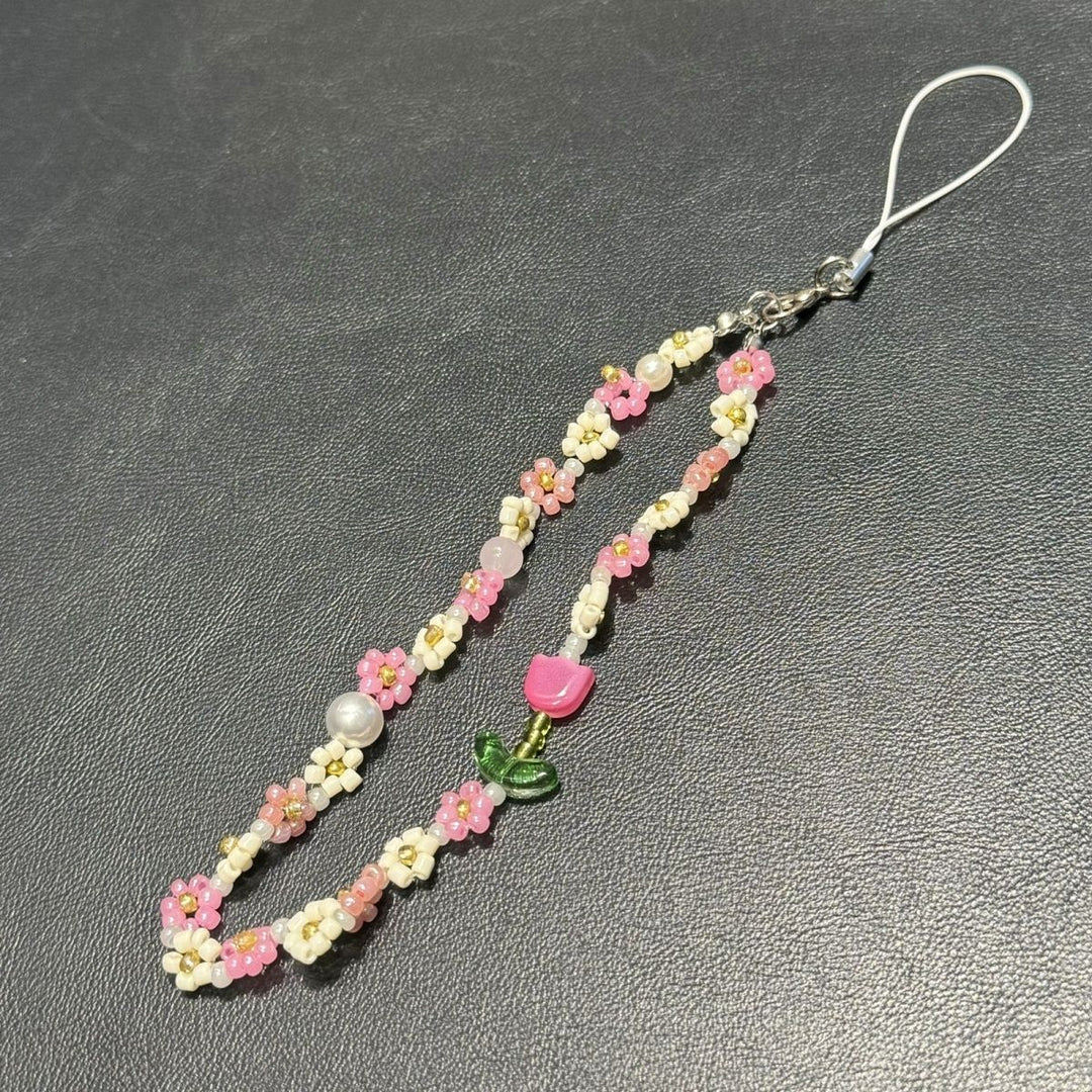 Decorative Floral Beaded Phone Strap Kalsten