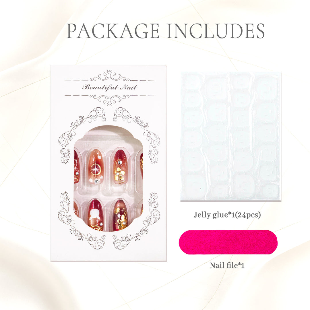 Decorative Press-On Nail Art Kit