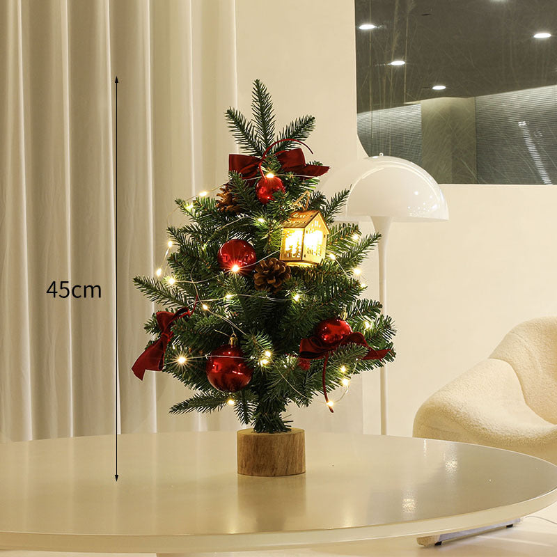 Decorative Mini Christmas Tree with LED Lights