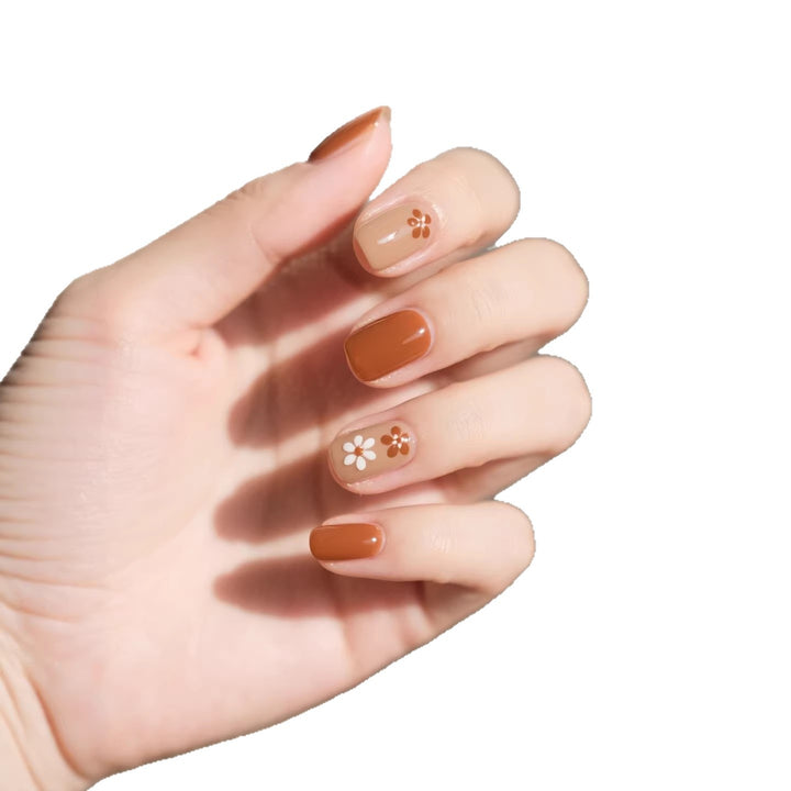 Artistic Floral Press-On Nails  1791773712