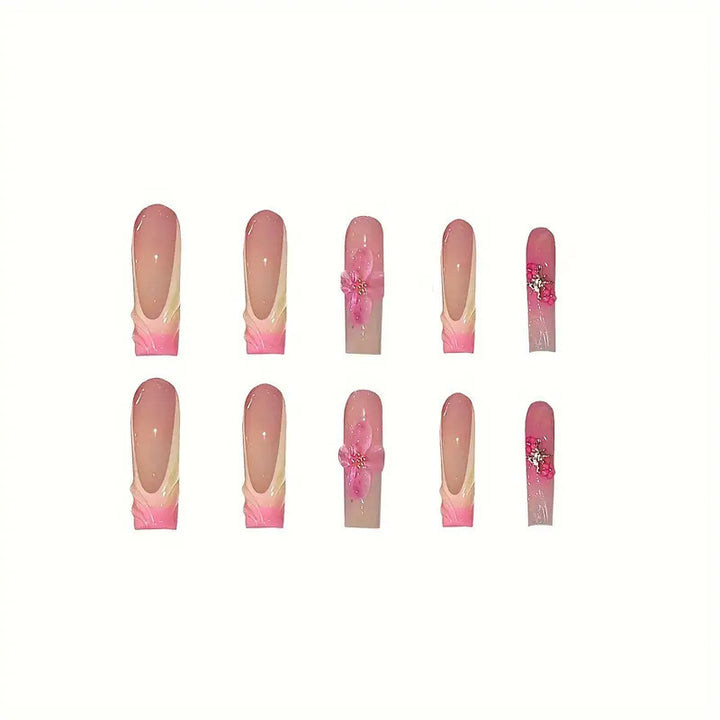 Floral Accent Nail Art Extensions Kalsten